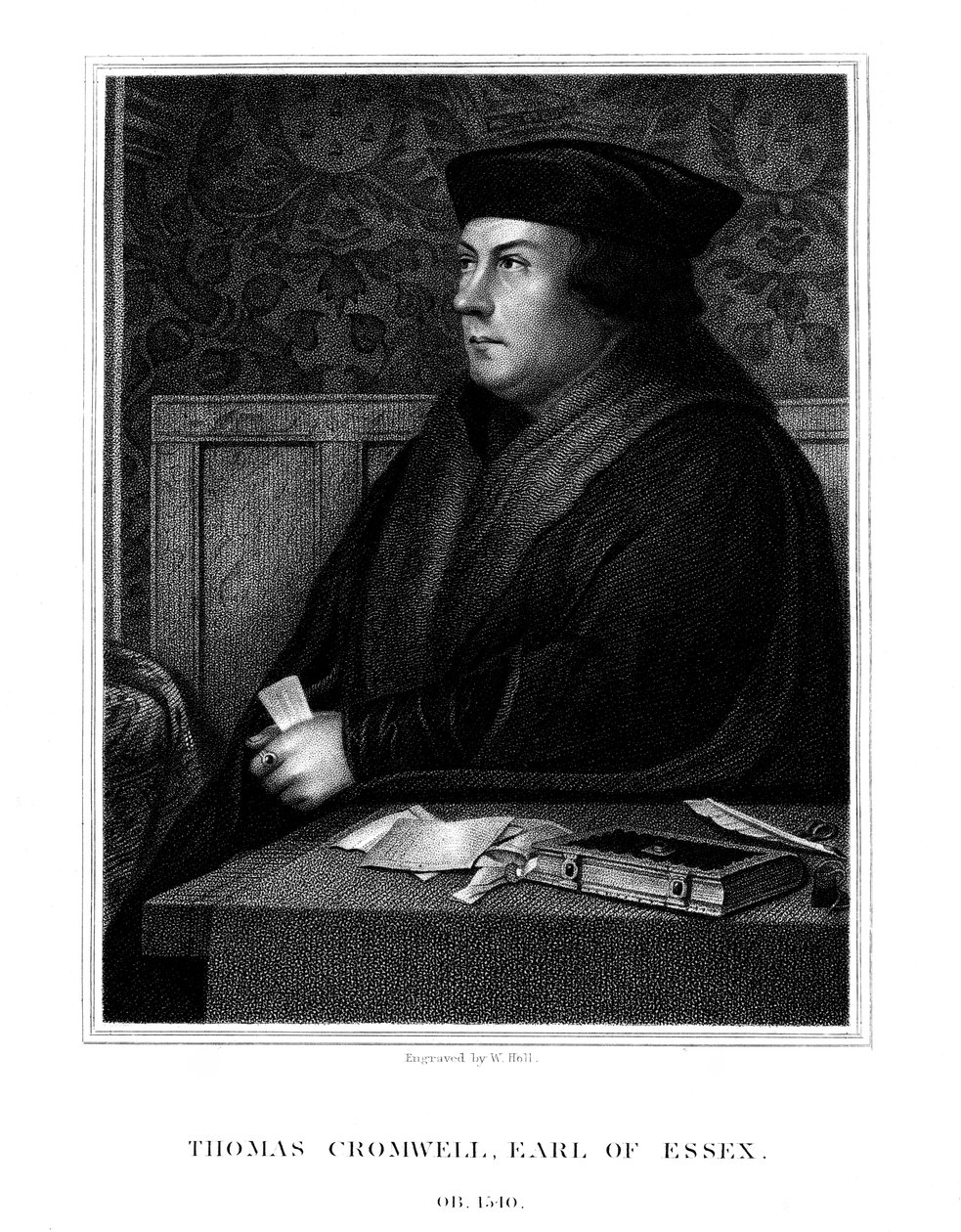 Thomas Cromwell, 1. hrabia Essex, angielski mąż stanu, 1823. autorstwa W. Holl