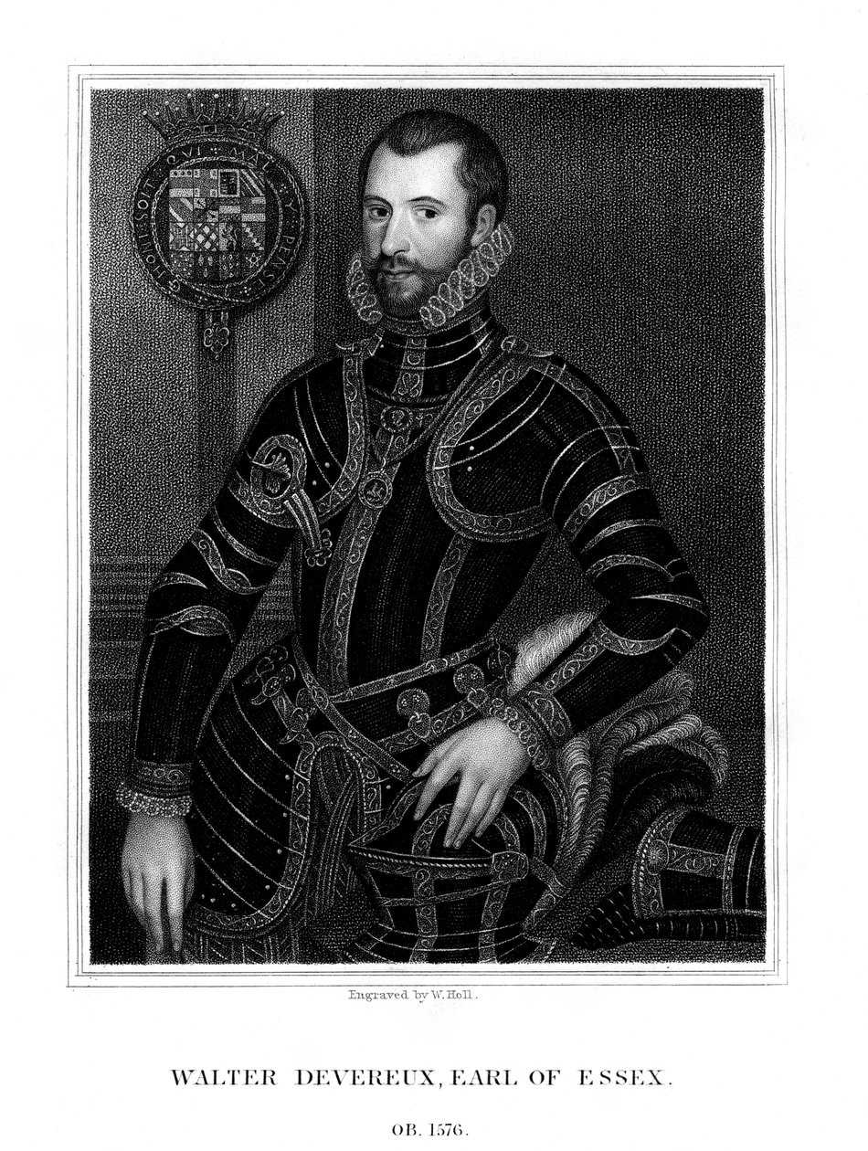 Walter Devereux, 1. hrabia Essex, angielski szlachcic, 1824. autorstwa W. Holl