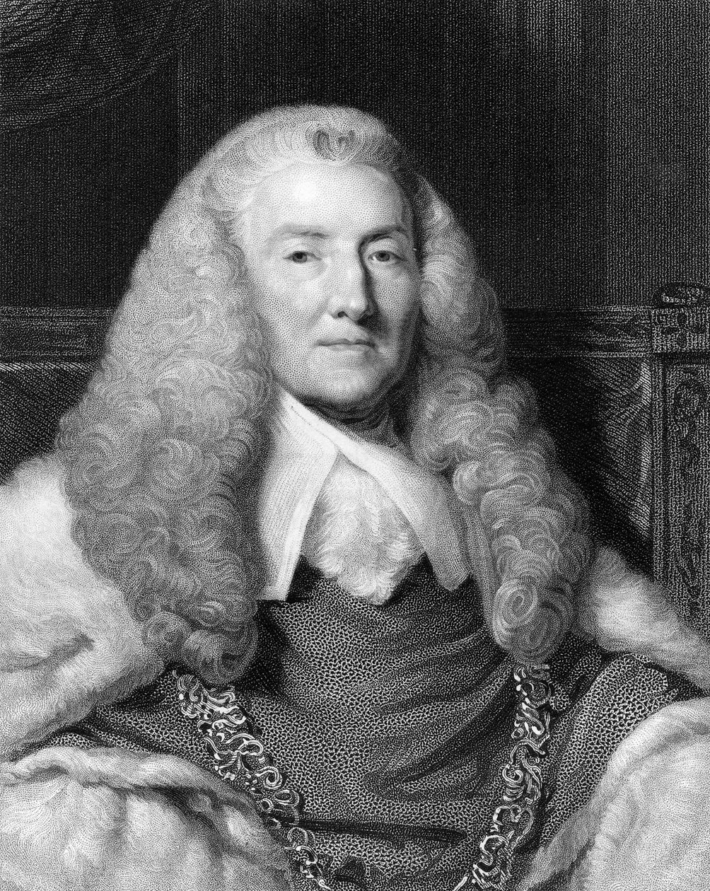 William Murray, 1. hrabia Mansfield, XVIII-wieczny brytyjski sędzia i polityk, 1836. autorstwa W. Holl
