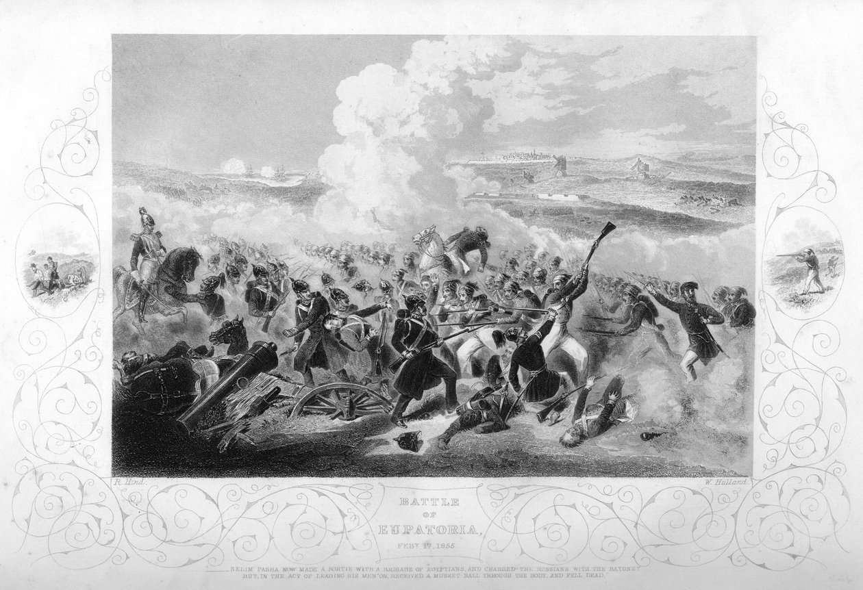Bitwa pod Eupatoria podczas wojny krymskiej, 1855 1857. autorstwa W. Hulland