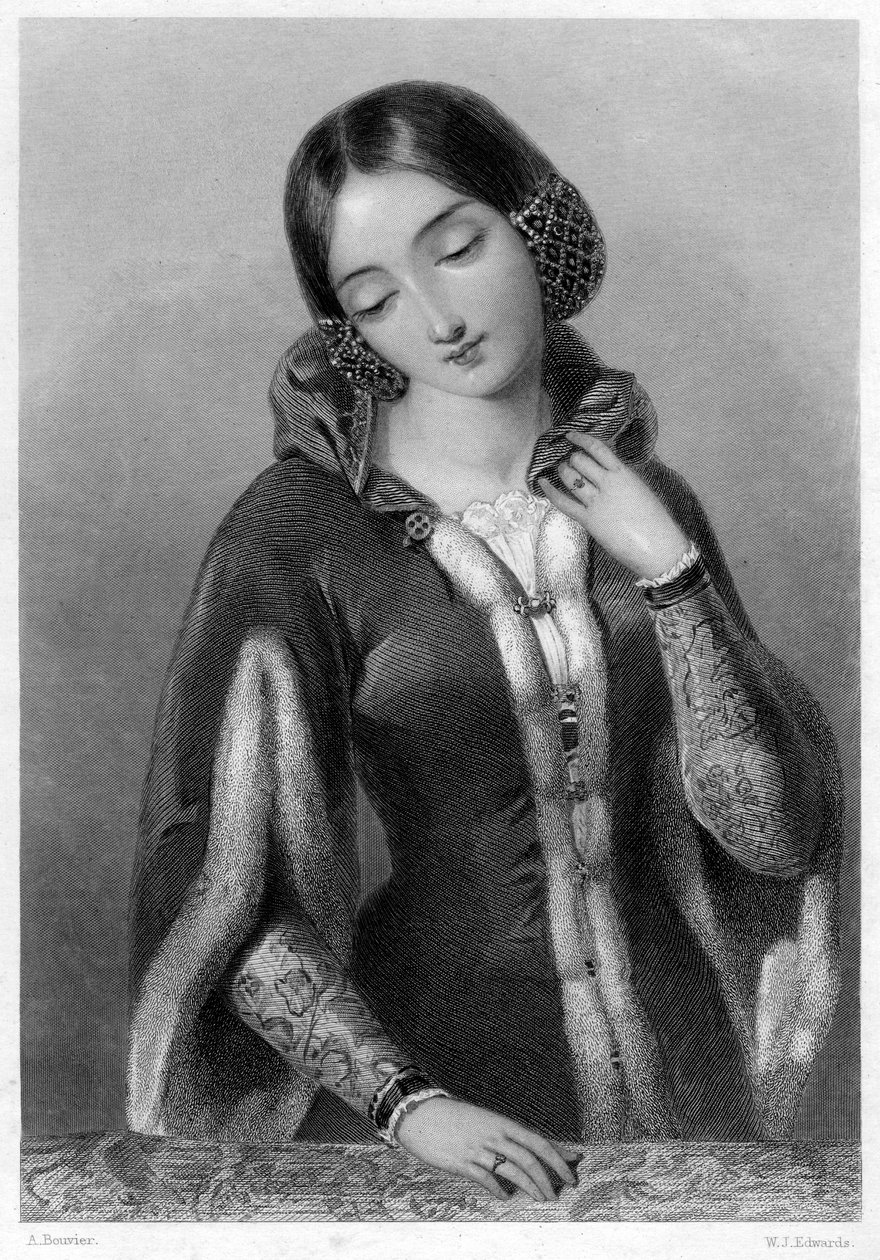 Anna Czeska, królowa małżonka Ryszarda II z Anglii. autorstwa W. J. Edwards