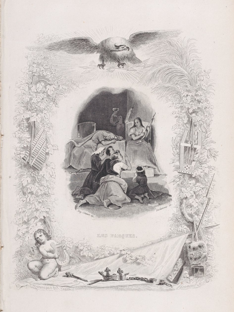 Losy, z Pieśni Bérangera, 1829. Twórcy: W.J.J. Déshauvents, Melchior Péronard. autorstwa W. J. J. Déshauvents, Melchior Péronard
