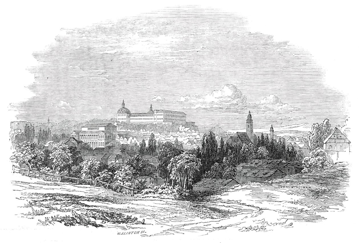 Gotha - z rysunku Jego Królewskiej Wysokości Księcia Alberta, 1845. autorstwa W. J. Linton