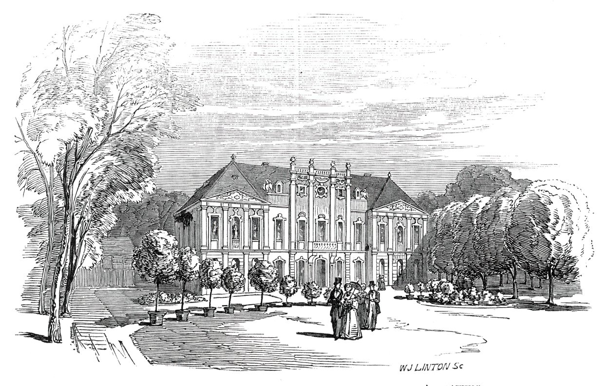 Pałac w Tenneburgu - z rysunku Jego Królewskiej Wysokości Księcia Alberta, 1845. autorstwa W. J. Linton
