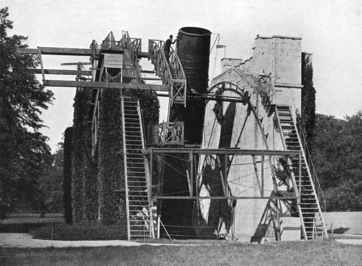 Teleskop Lorda Rossesa, Birr, Offaly, Irlandia, 1924-1926. autorstwa W. Lawrence