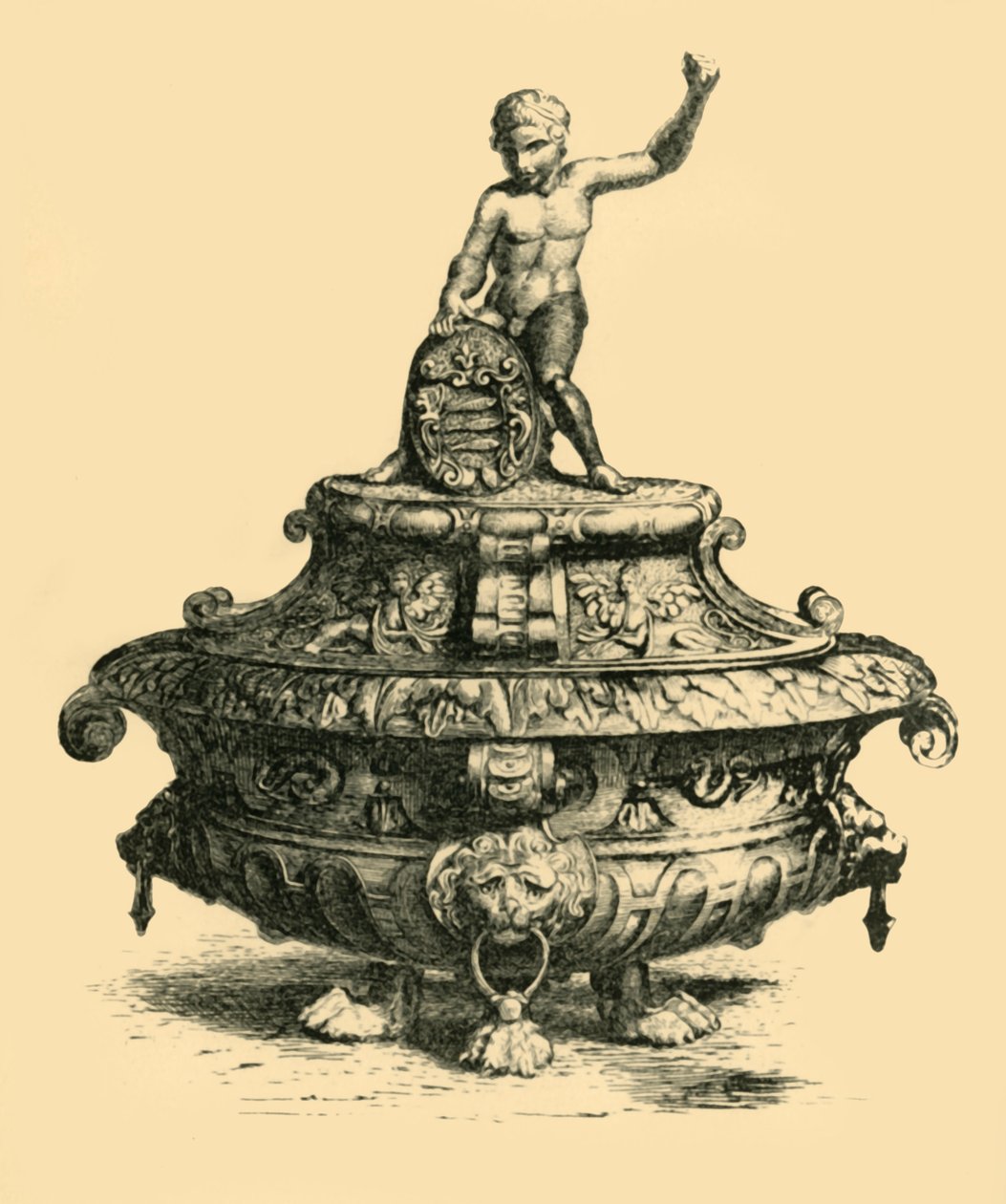 Waza z brązu, XVI w., 1881 r. autorstwa W. M. McGill