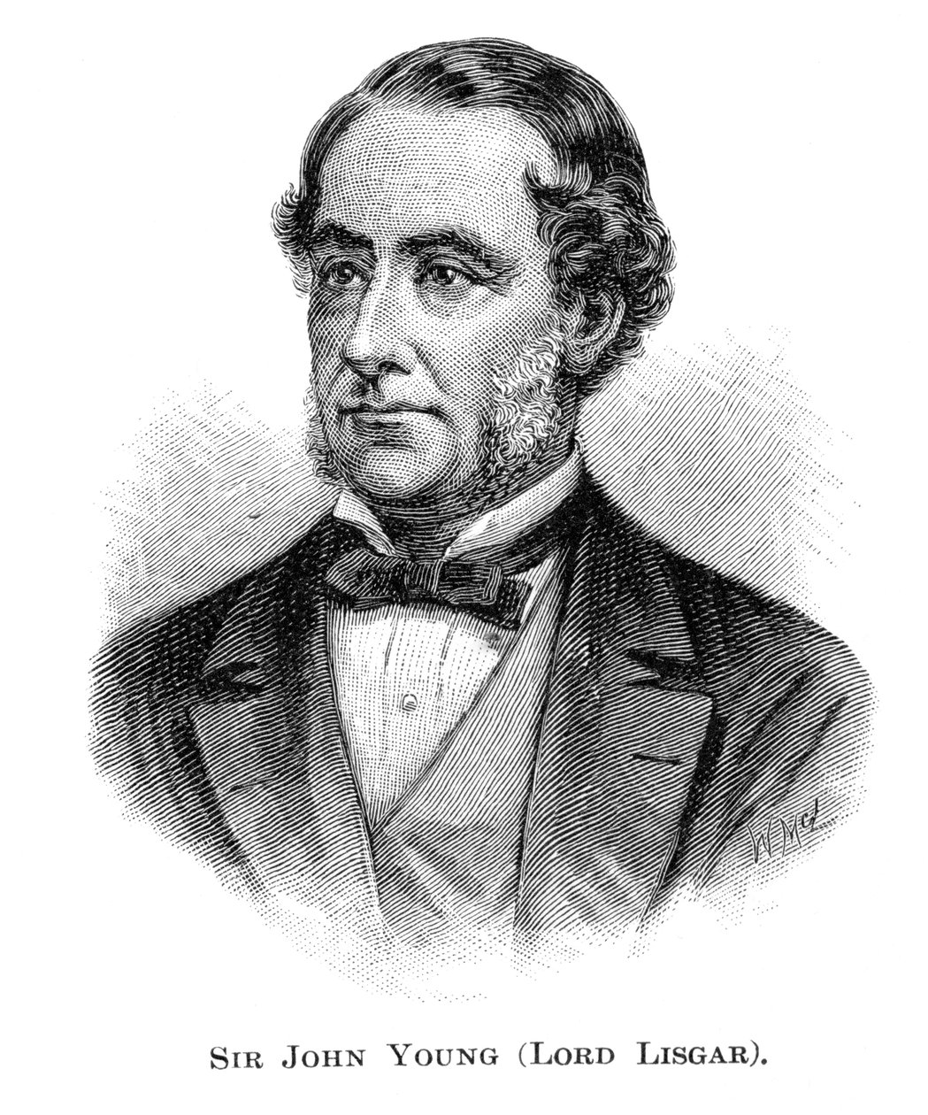 John Young, 1. baron Lisgar, gubernator Nowej Południowej Walii, 1886. autorstwa W. Macleod
