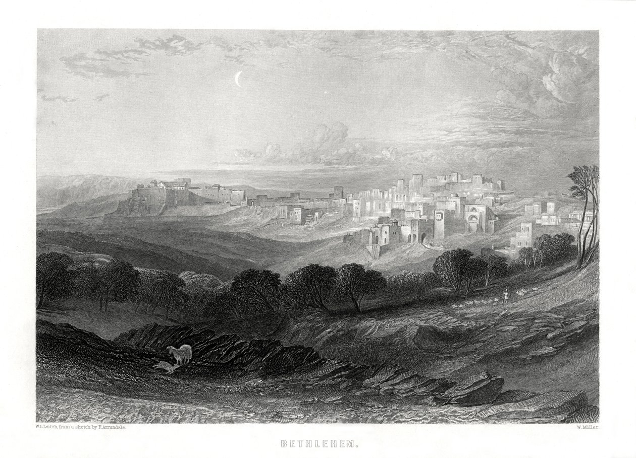 Betlejem, Palestyna, XIX w. autorstwa W. Miller