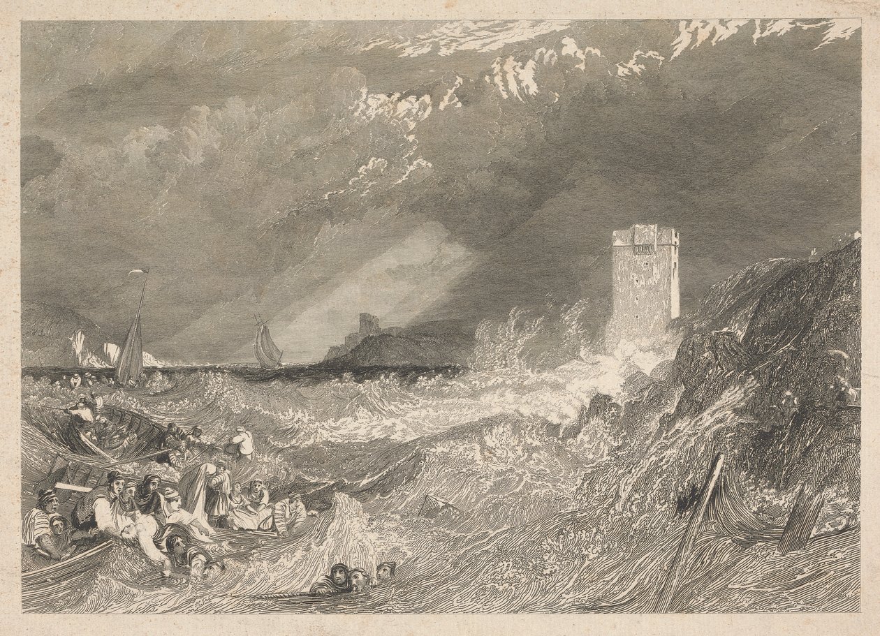 Wejście do portu Fowey w Kornwalii autorstwa W. R. Smith