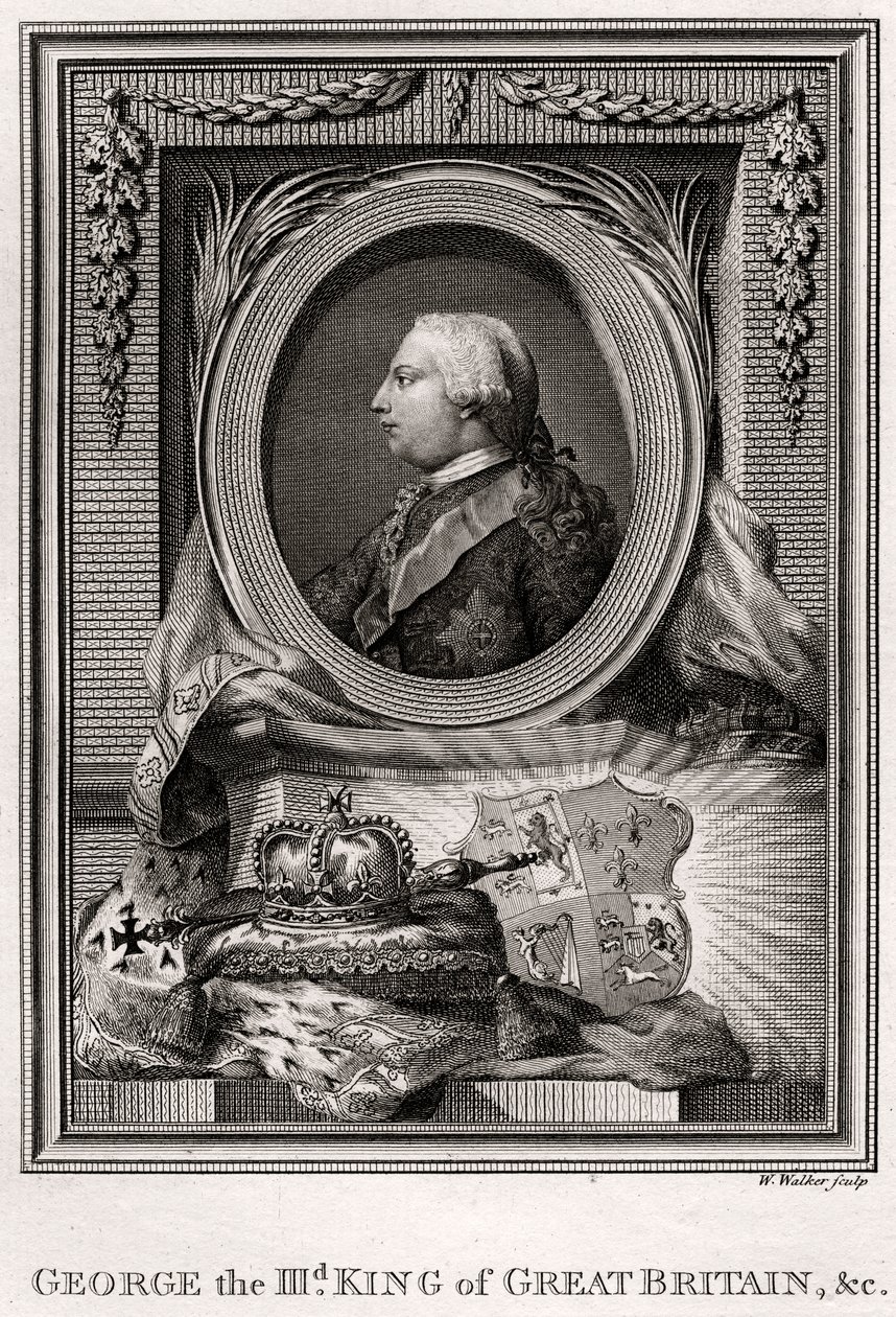 Jerzy III, król Wielkiej Brytanii, 1777 autorstwa W. Walker