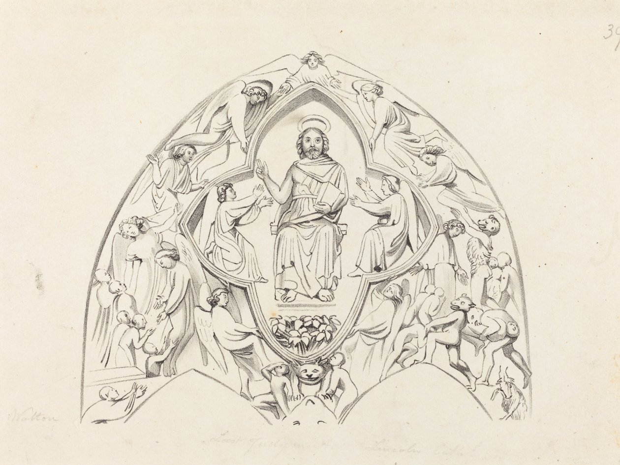 Sąd Ostateczny, Katedra w Lincoln autorstwa W. Walton after John Flaxman