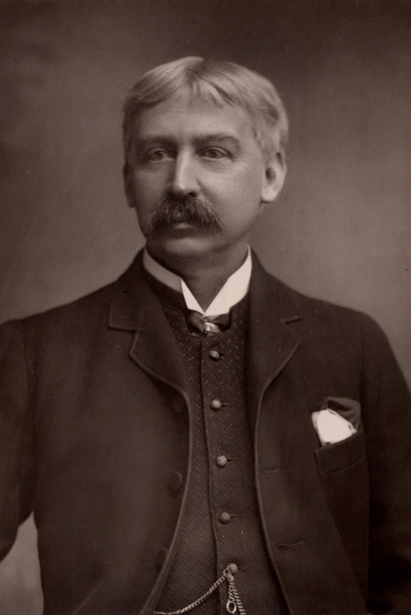 „” (Francis) Bret Harte (1836-1902) Amerykański redaktor i autor opowiadań (typ woodbury) autorstwa W. and D. (after) Downey
