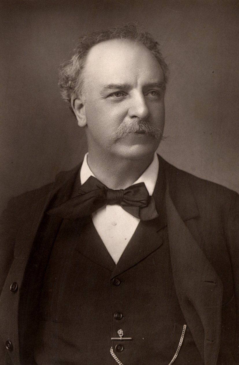 „Charles Santley (1834-1922) angielski baryton (typ woodbury). autorstwa W. and D. (after) Downey