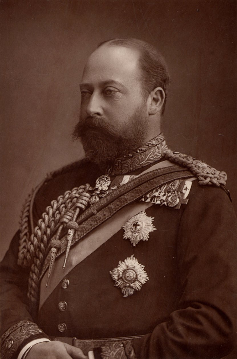 „Edward VII (1841-1910) król Wielkiej Brytanii od 1901 roku, będąc jeszcze księciem Walii. (typ Woodbury) autorstwa W. and D. (after) Downey