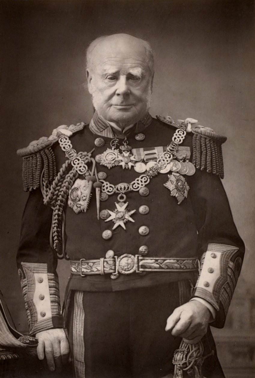 „Henry Keppel (1809-1904) angielski admirał i dworzanin. (typ Woodbury) autorstwa W. and D. (after) Downey