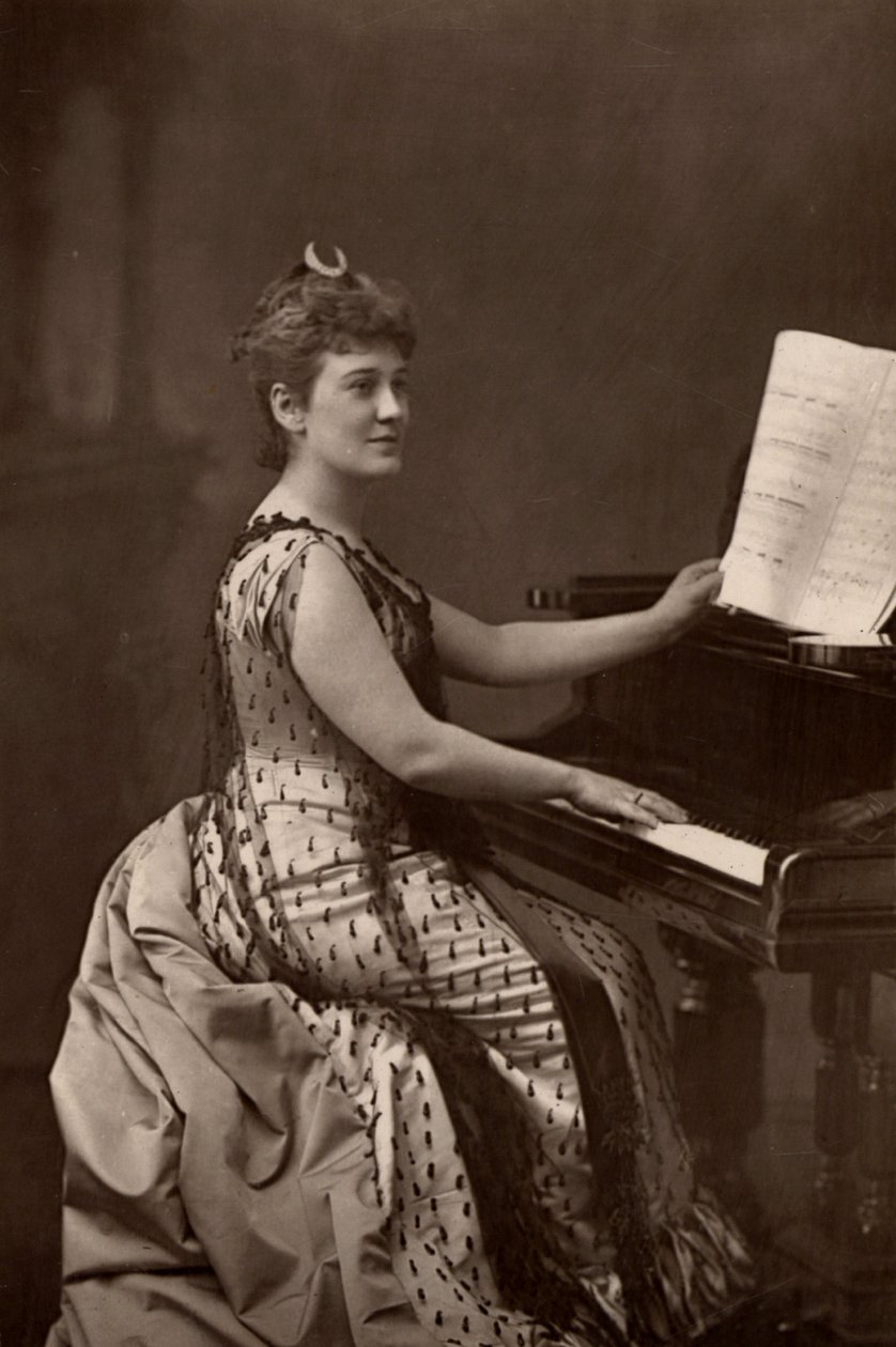 „Madame Nordica (Lilian Norton) (1857-1914) amerykańska sopranistka. (typ Woodbury) autorstwa W. and D. (after) Downey