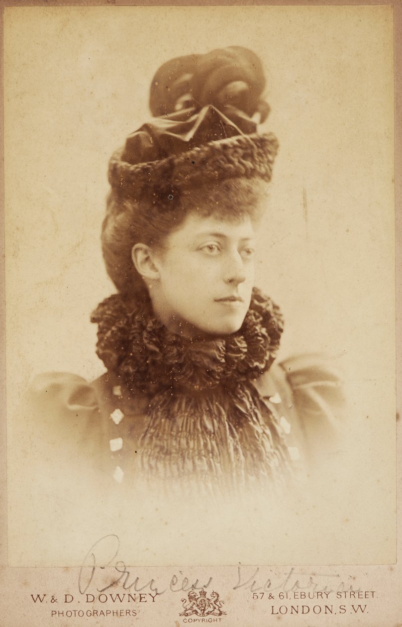 Księżniczka Wiktoria Walii, koniec XIX wieku autorstwa W. and D. Downey