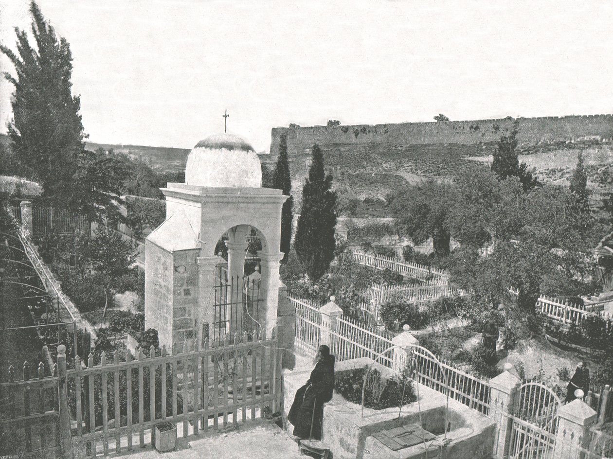 Ogród Getsemani, Jerozolima, Palestyna, 1895. autorstwa W and S Ltd