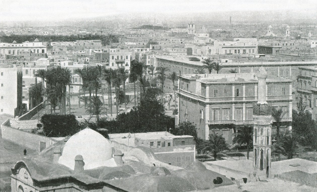 Widok miasta Aleksandria, Egipt, 1895. autorstwa W and S Ltd