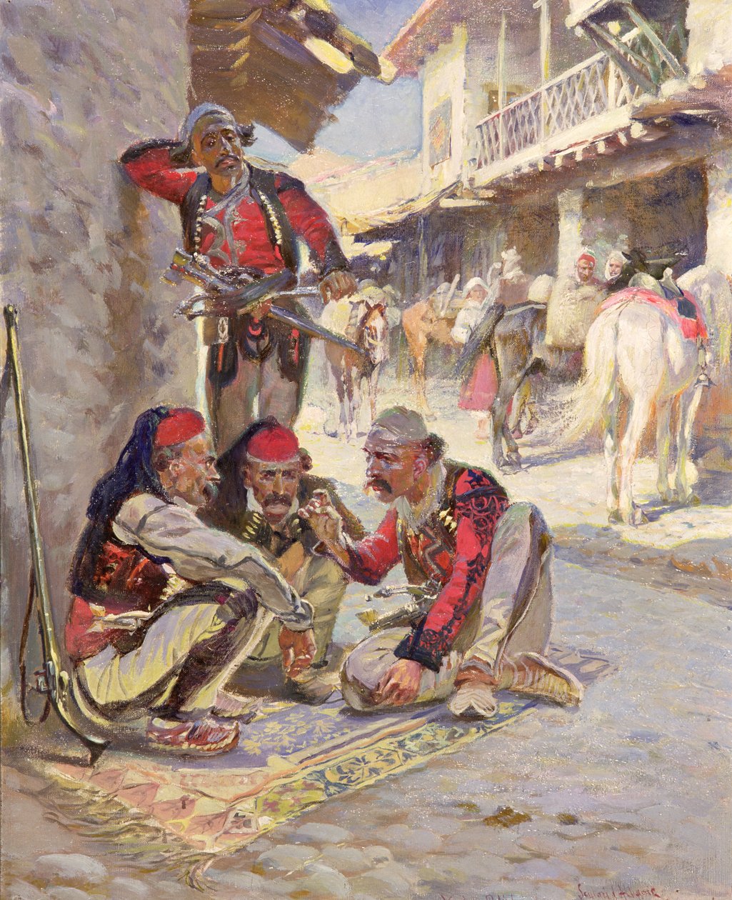 Gra w kości, 1892 autorstwa Waclaw Pawliszak