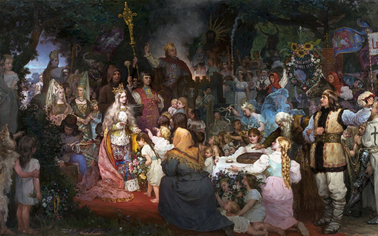Chrzest Litwy autorstwa Władysław Ciesielski