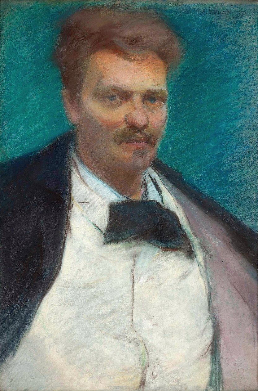 Portret Augusta Strindberga. autorstwa Wadysaw Slewinski