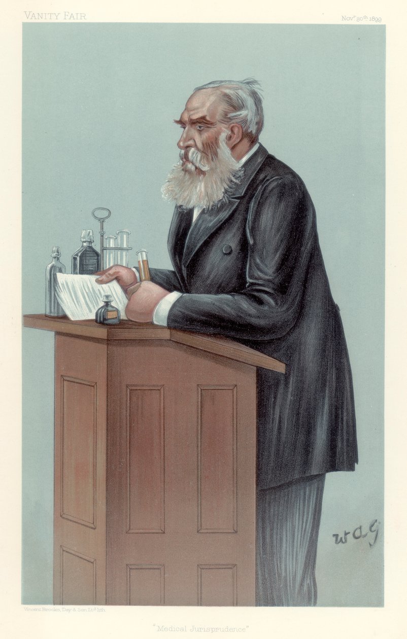 Thomas Stevenson, brytyjski naukowiec medycyny sądowej, 1899. autorstwa Wag