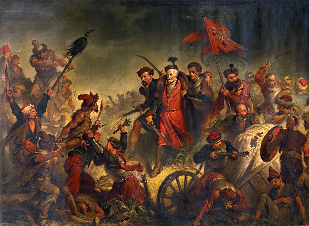 Śmierć Stanisława Żółkiewskiego w bitwie pod Cecorą 1620