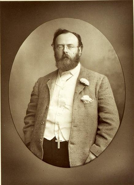 Portret Roberta Buchanana (1841-1901) (zdjęcie czarno-białe) autorstwa Walery Rzewuski