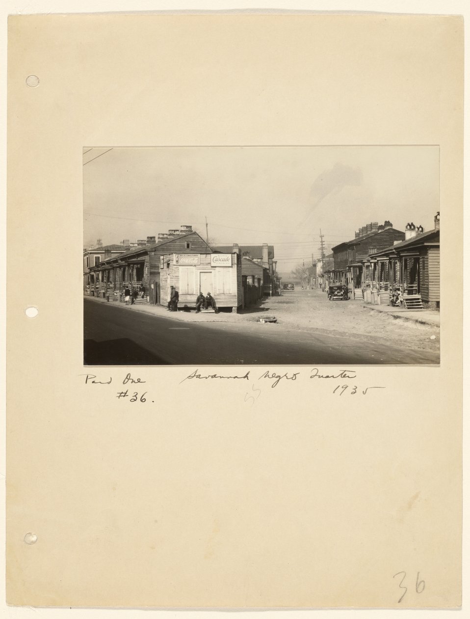 Savannah Negro Quarter autorstwa Walker Evans