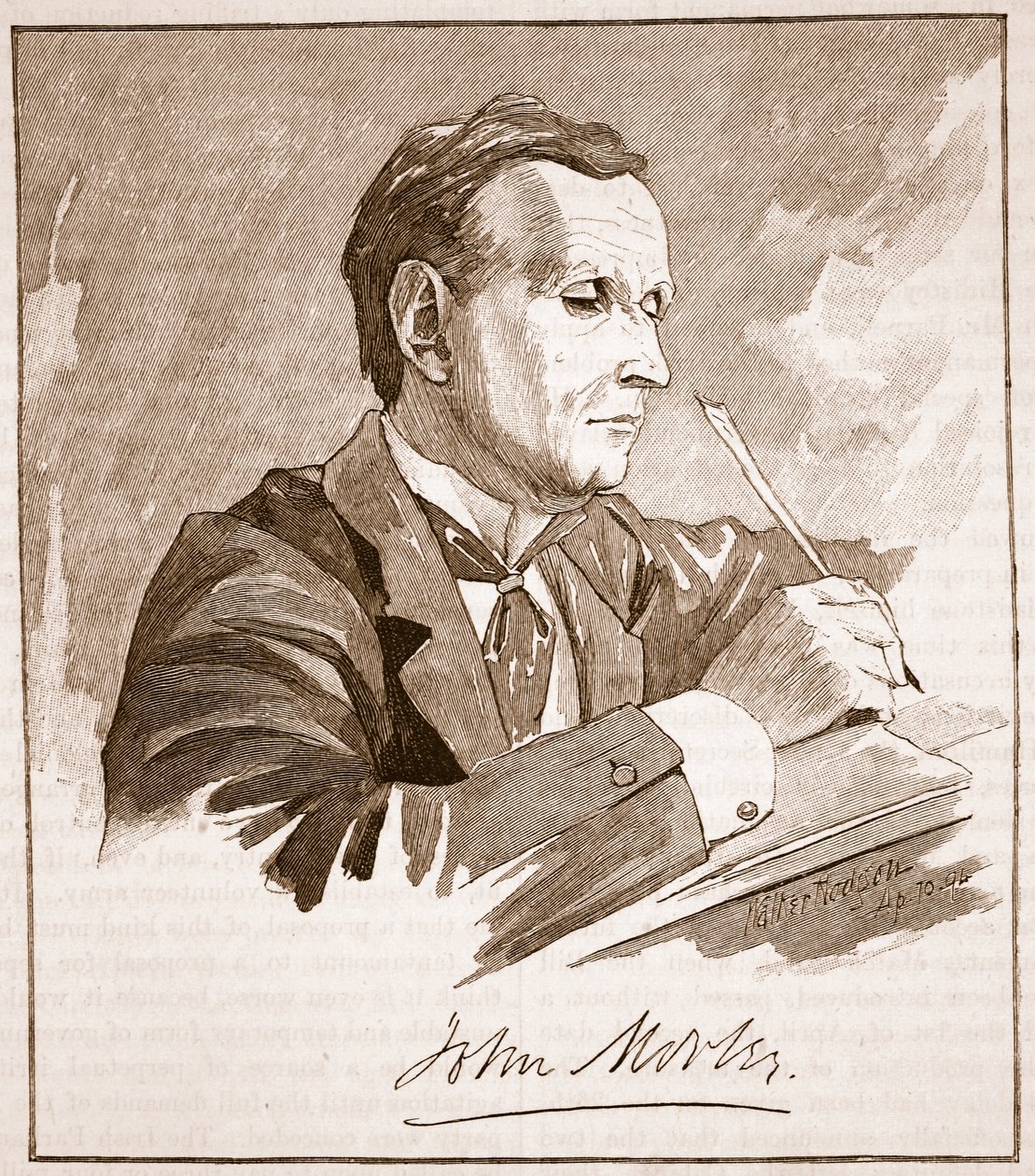Pan Morley, ilustracja z "Cassell