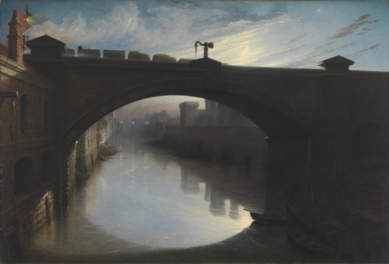Ponte Ferroviária sobre o Rio Cart, Paisley Polish autorstwa Waller Hugh Paton