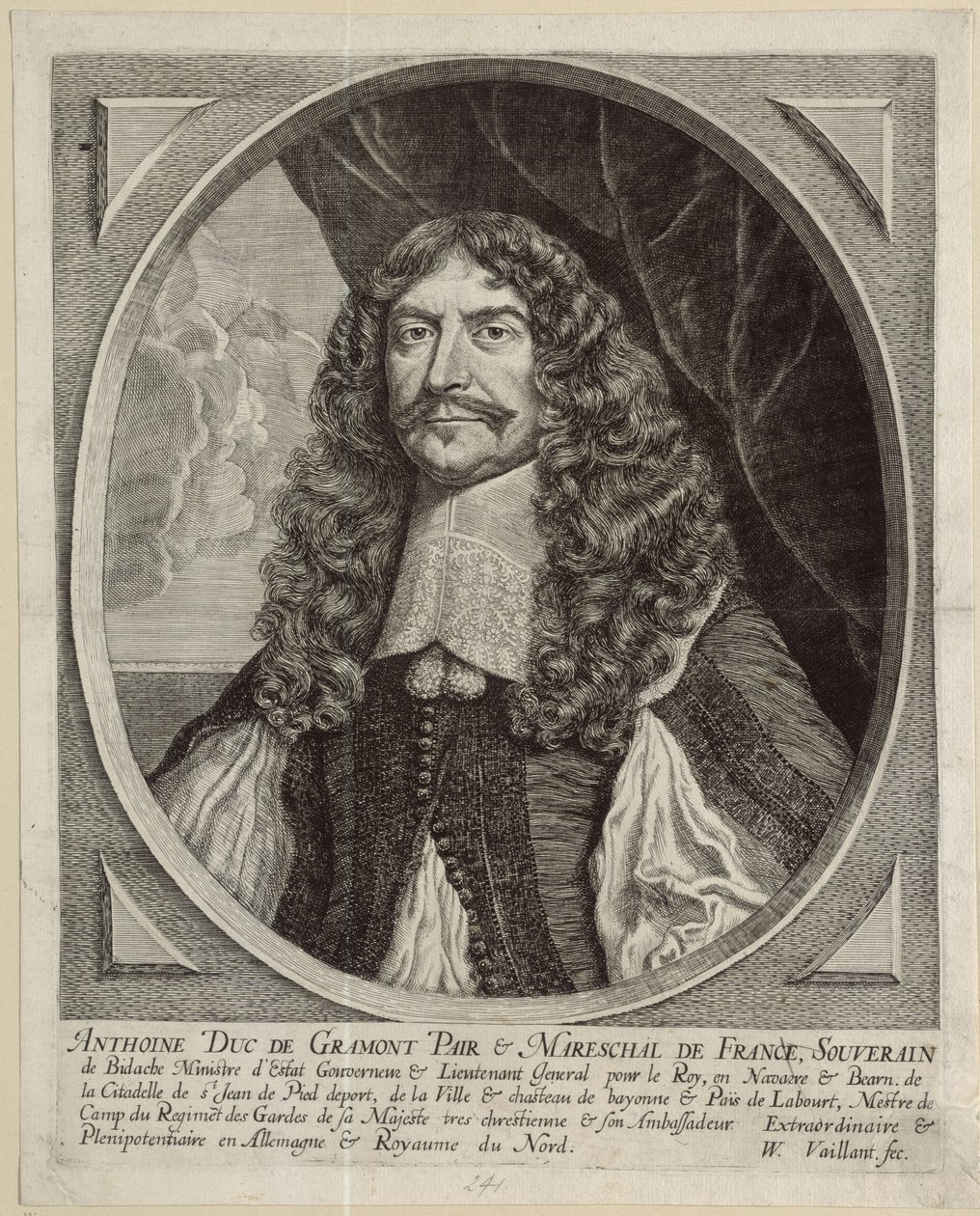 Antoine de Gramont autorstwa Wallerant Vaillant