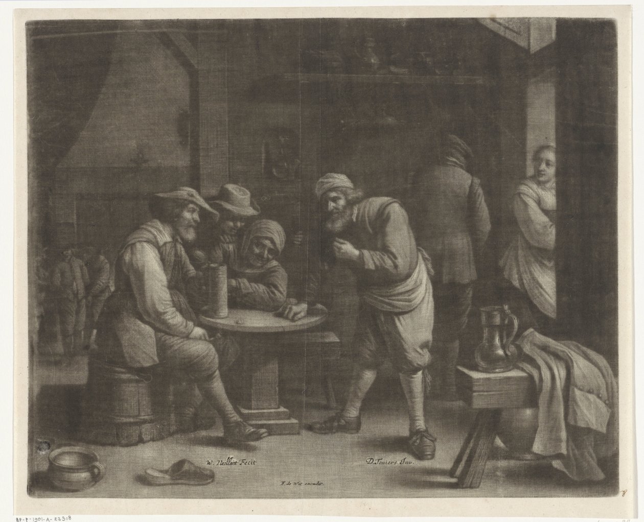 Herbergscene autorstwa Wallerant Vaillant