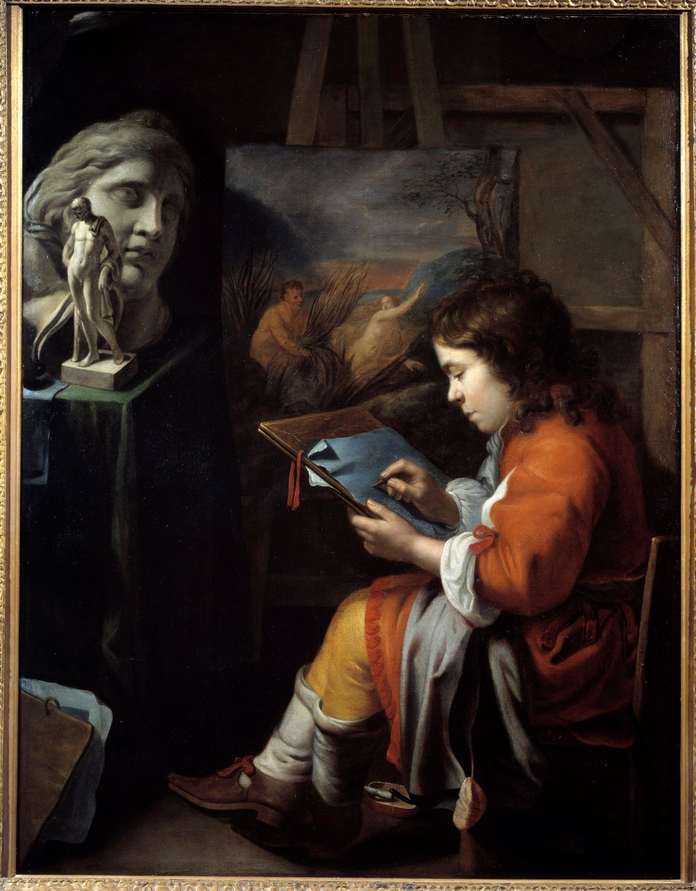 Młody rysownik Obraz Walelranta Vaillanta (1623-1677) autorstwa Wallerant Vaillant