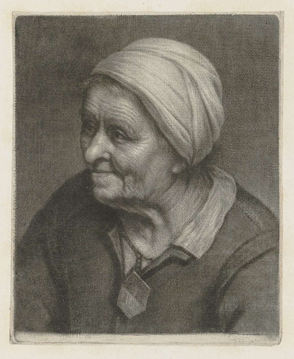 Portret starej kobiety autorstwa Wallerant Vaillant