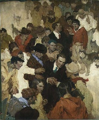 Powrót do domu (olej na sklejce) autorstwa Walt Louderback