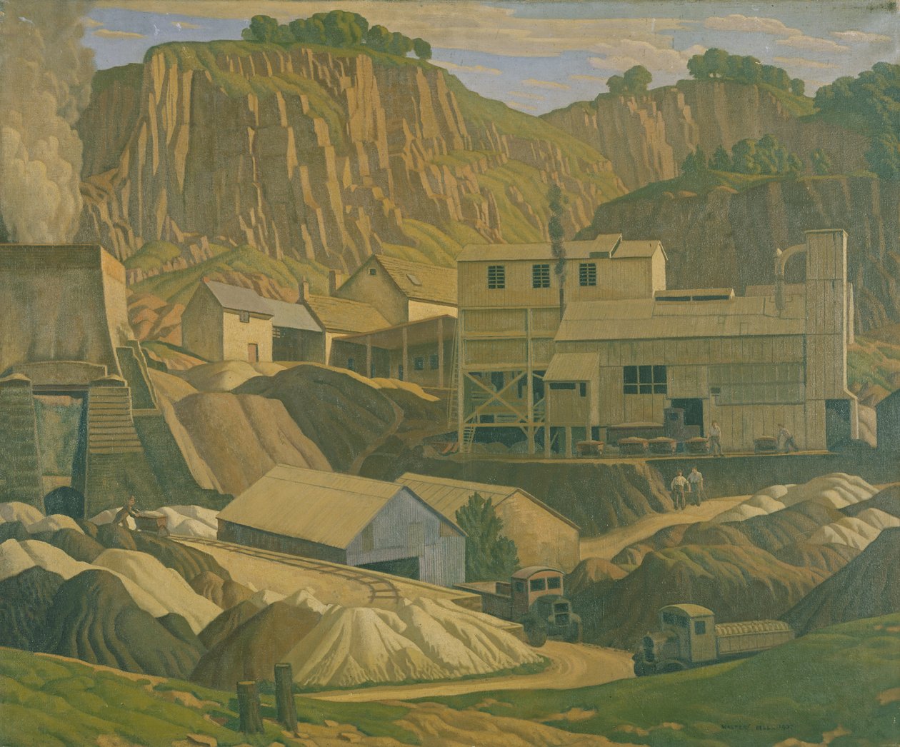 Kamieniołom Derbyshire, 1937 autorstwa Walter Bell
