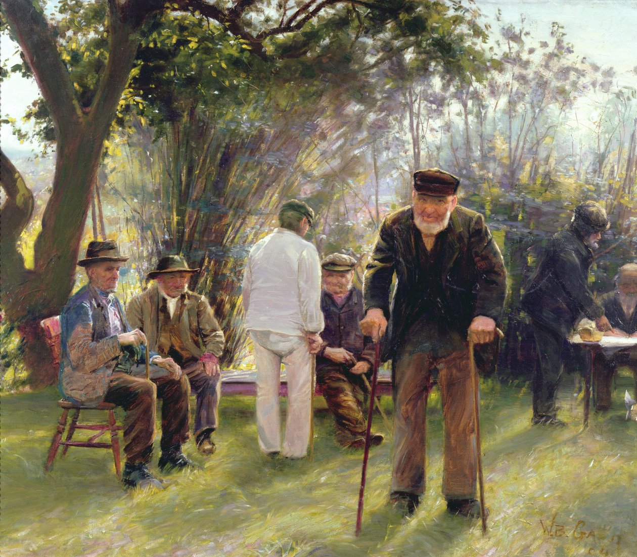 Starcy w Rockingham Park, 1904 autorstwa Walter Bonner Gash