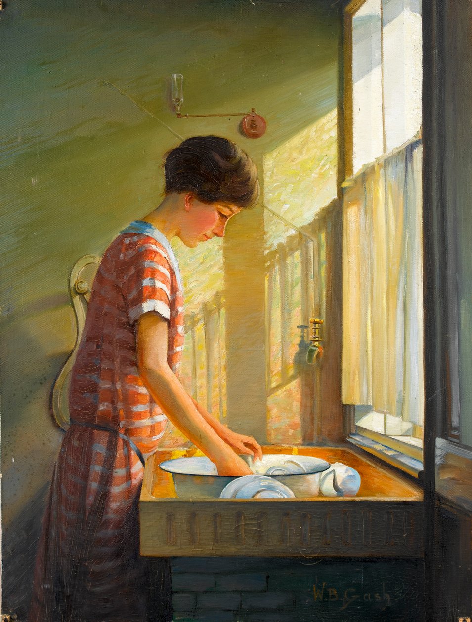 Zmywanie, ok. 1924-25 autorstwa Walter Bonner Gash