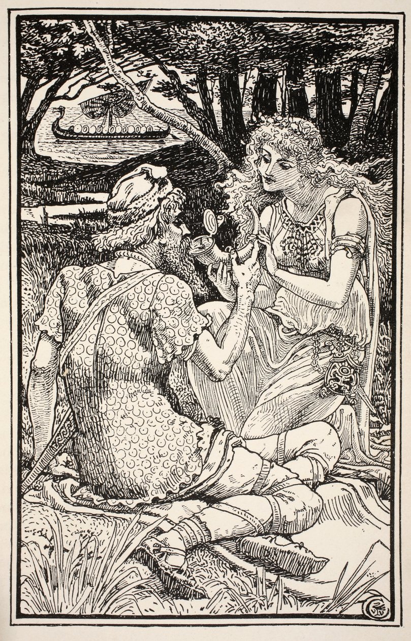 „Piję tu godny bohatera”, powiedział Sunbright z uśmiechem, ilustracja z „Pani Burton Harrison