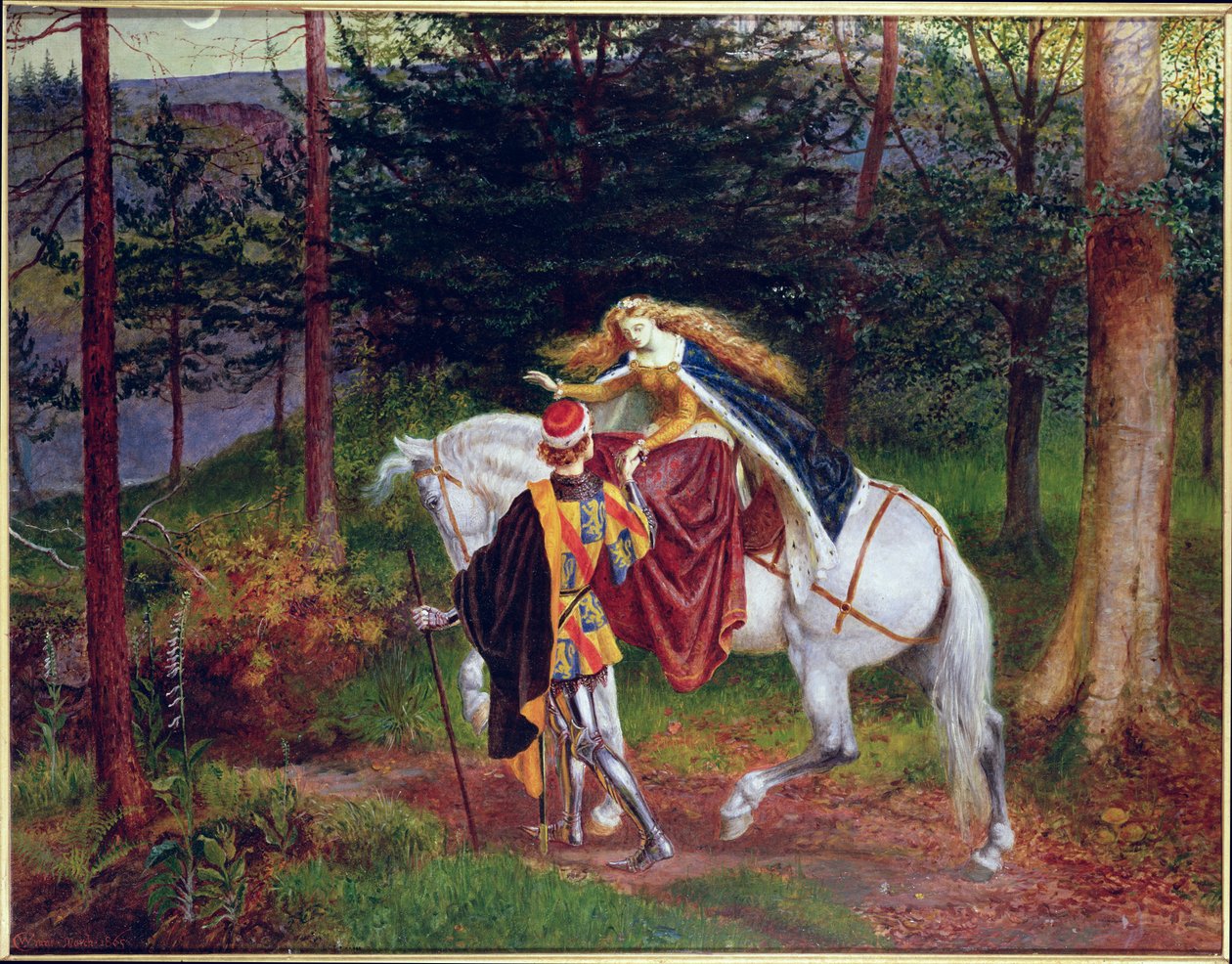 Piękna pani bez litości autorstwa Walter Crane