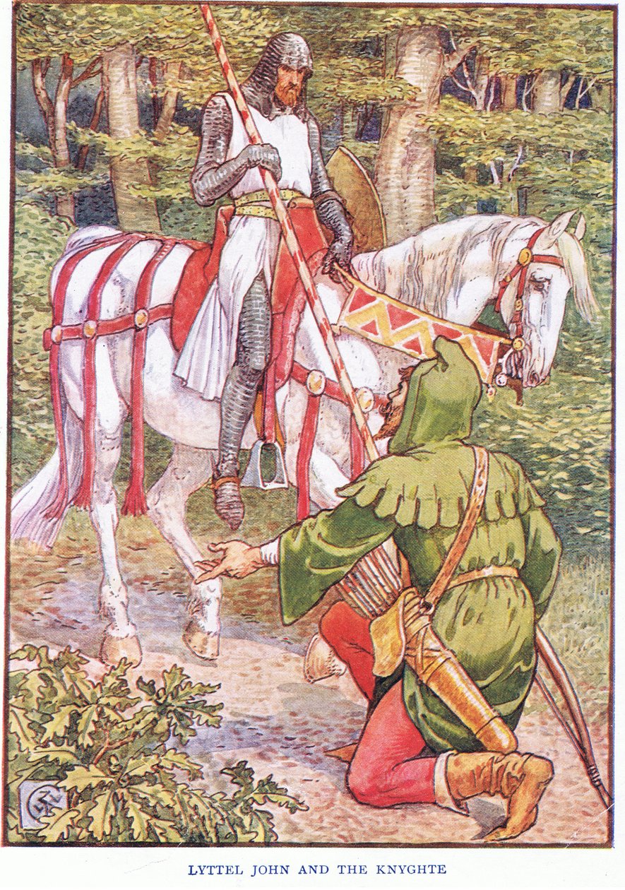Mały Janek i Rycerz, ok. 1920 autorstwa Walter Crane