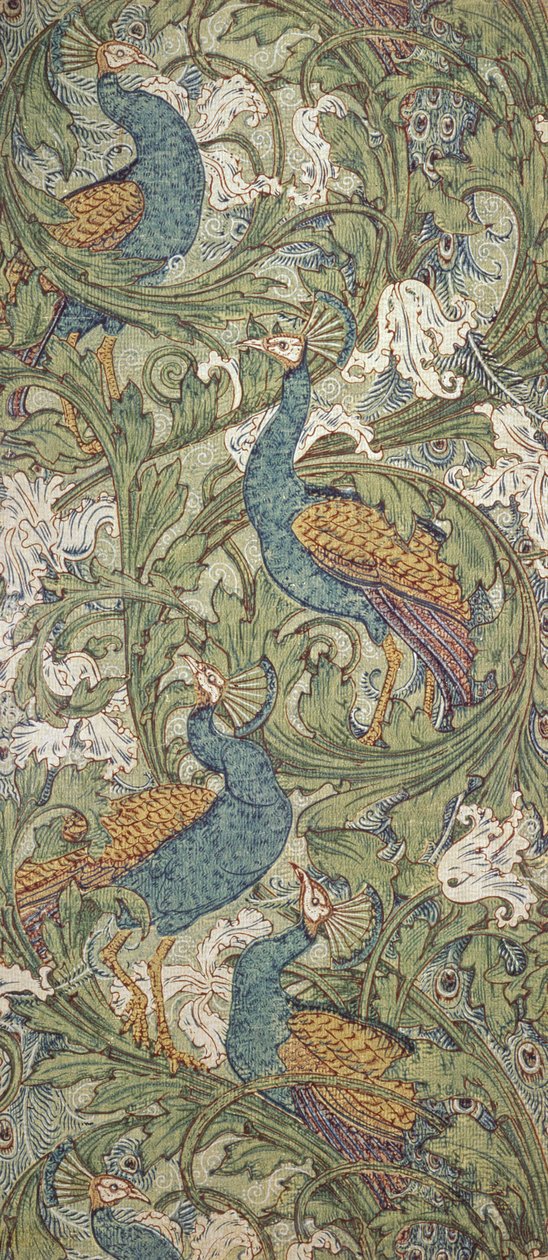 Tapeta "Pawi ogród", 1889 autorstwa Walter Crane