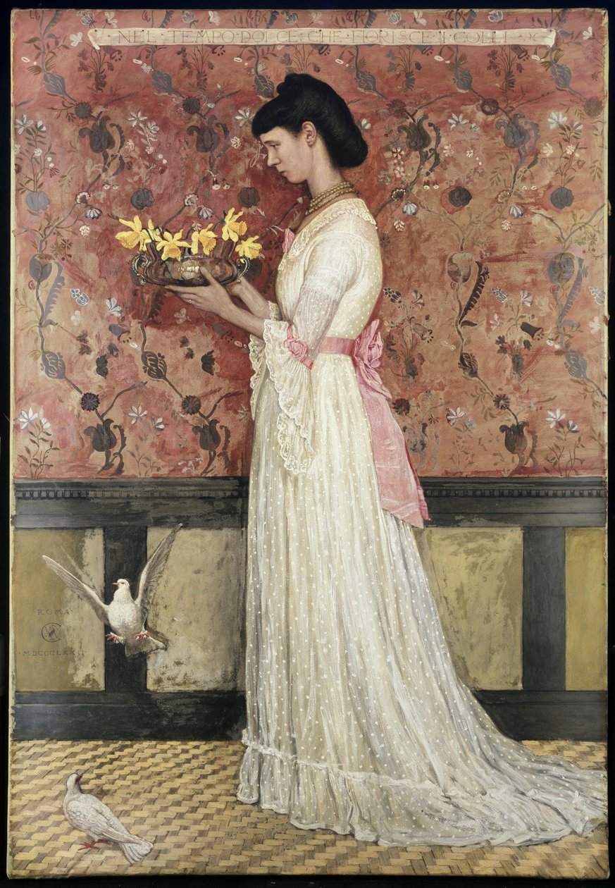 Portret pani Ingram Bywater, 1872 autorstwa Walter Crane