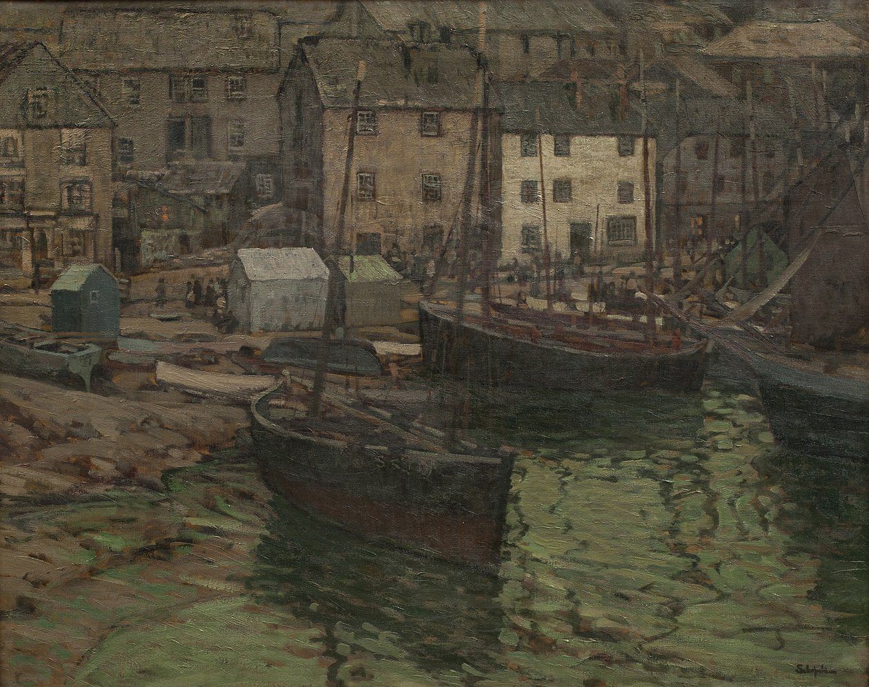Wieczór wzdłuż brzegu, St. Ives autorstwa Walter Elmer Schofield