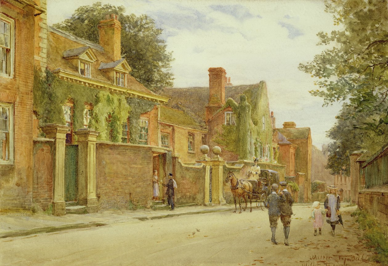 Belmont, Shrewsbury (wc na papierze) autorstwa Walter Frederick Roofe Tyndale