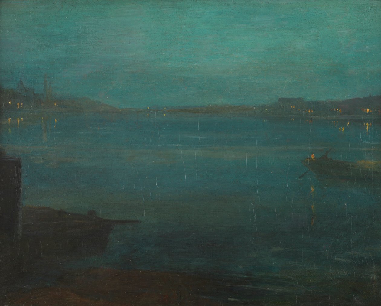 Nocturne z Greaves Boat Yard autorstwa Walter Greaves