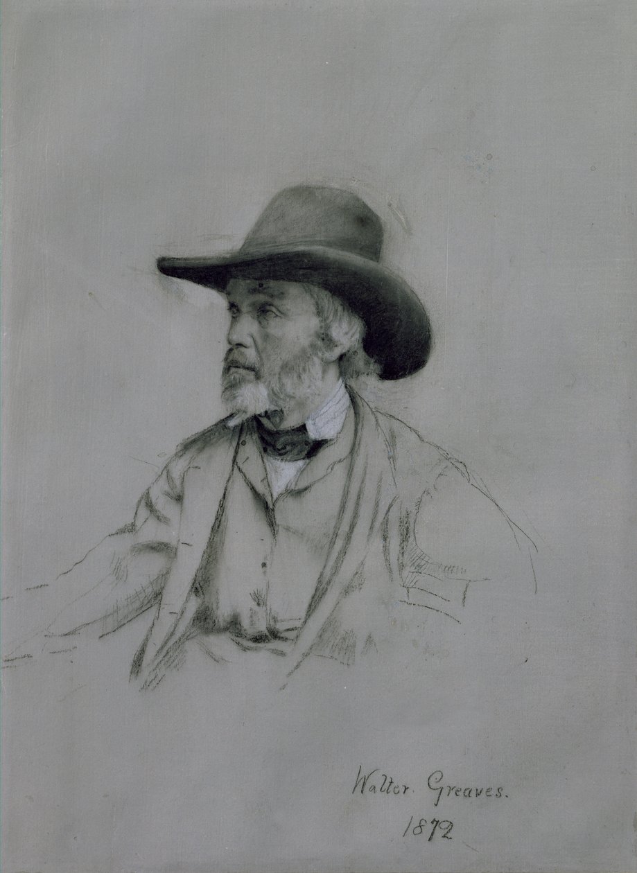 Thomas Carlyle (1795-1881), 1872 (kreda) autorstwa Walter Greaves