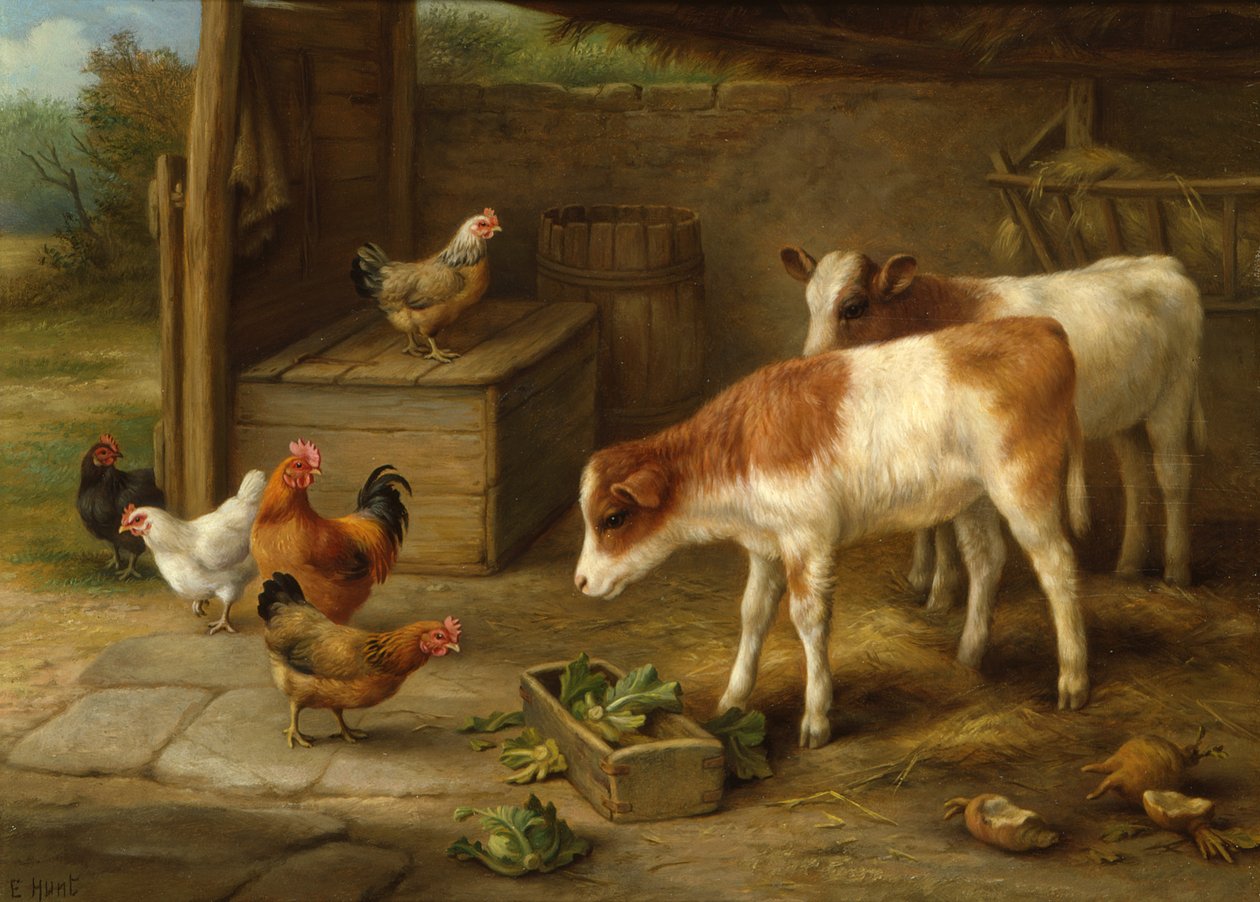 Scena na farmie autorstwa Walter Hunt